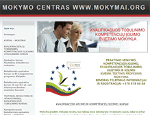 Tablet Screenshot of mokymai.org